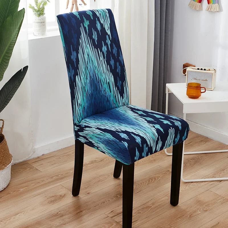 Afralia™ Stretch Print Chair Cover Slipcovers - Elastic Seat Case