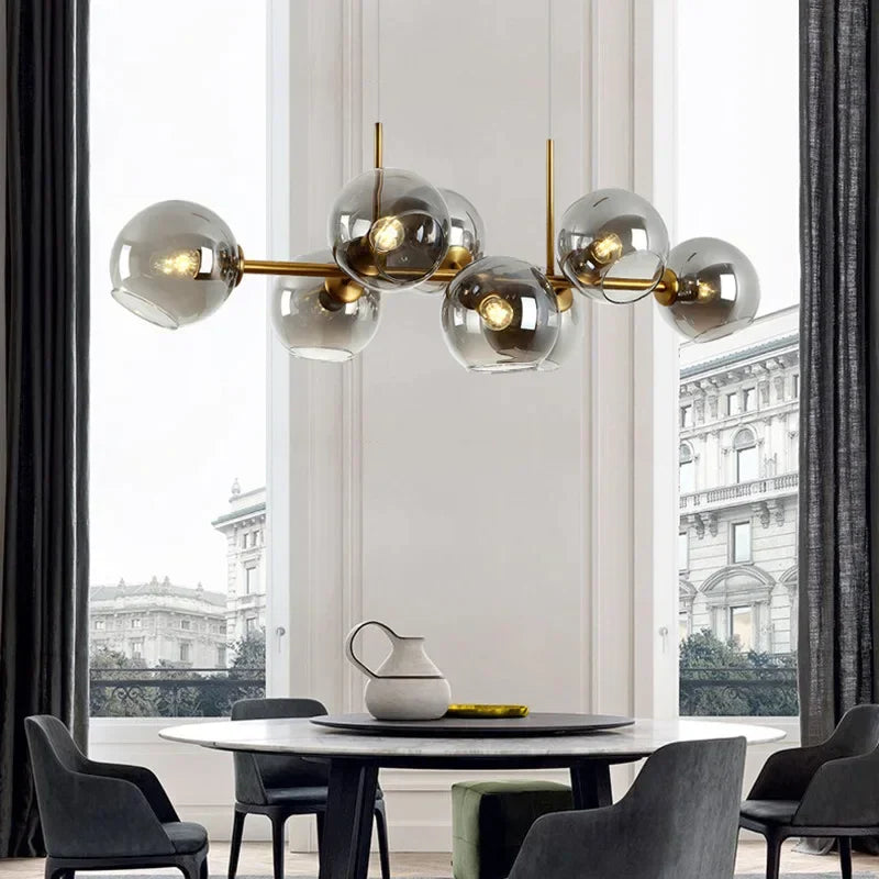 Afralia™ Postmodern Bean Chandelier for Living and Dining Rooms by Samsarah Lighting