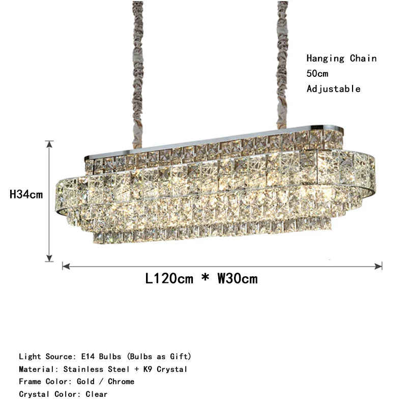 Afralia™ Glitter Crystal Pendant Lights - Modern LED Oval Hanging Lamps for Dining Room