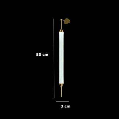 Afralia™ Gold LED Glass Tube Chandelier, Modern Luxury Ceiling Light Fixture