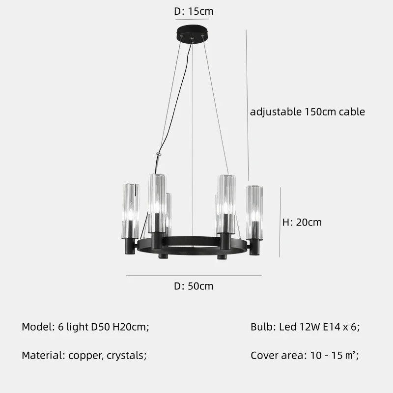 Afralia™ Crystal Chandelier Pendant Lights - Luxury LED Lighting for Living Room