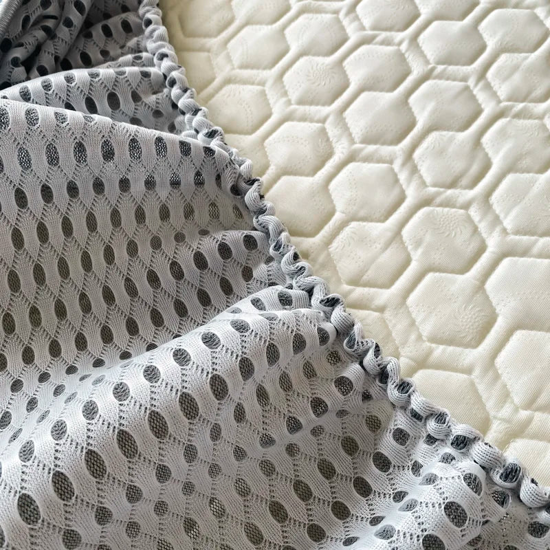 Afralia™ Cool Summer Bed Mat Set Queen - High-quality Ice Silk Fabric