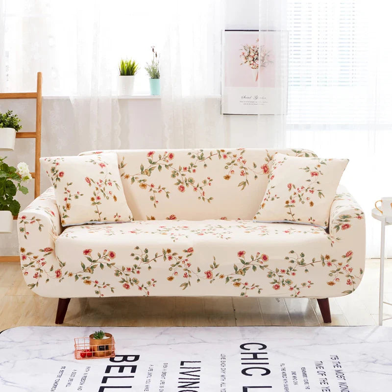 Afralia™ Printed Stretch Sofa Cover Slipcover for 3 Seater Couch Home Protector