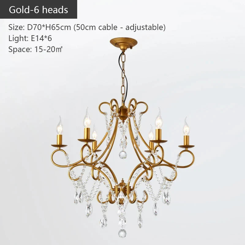 Afralia™ Iron Crystal Chandelier: Modern Luxury Industrial Style for Home Living/Dining Room