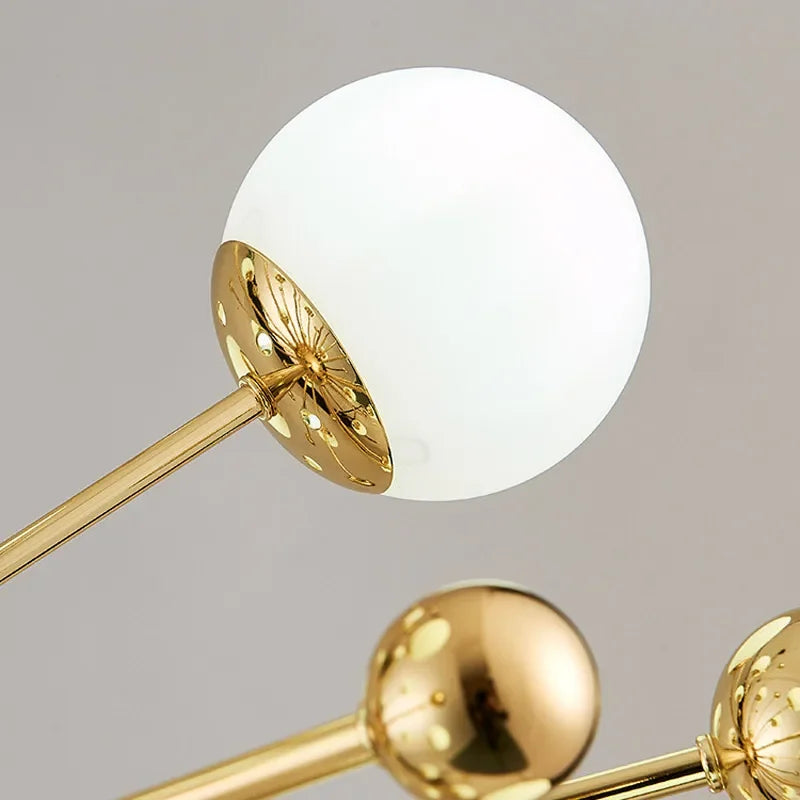 Afralia™ Gold LED Glass Pendant Light for Modern Indoor Lighting