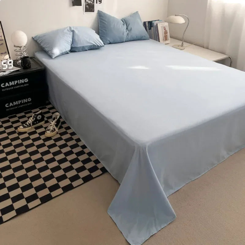 Afralia™ Solid 4-Piece Washed Cotton Bedding Set: Breathable & Cozy for Any Season