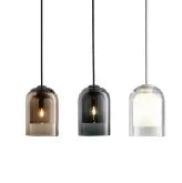 Afralia™ Glass LED Chandelier: Modern Nordic Design for Bedroom, Dining Room, and Office