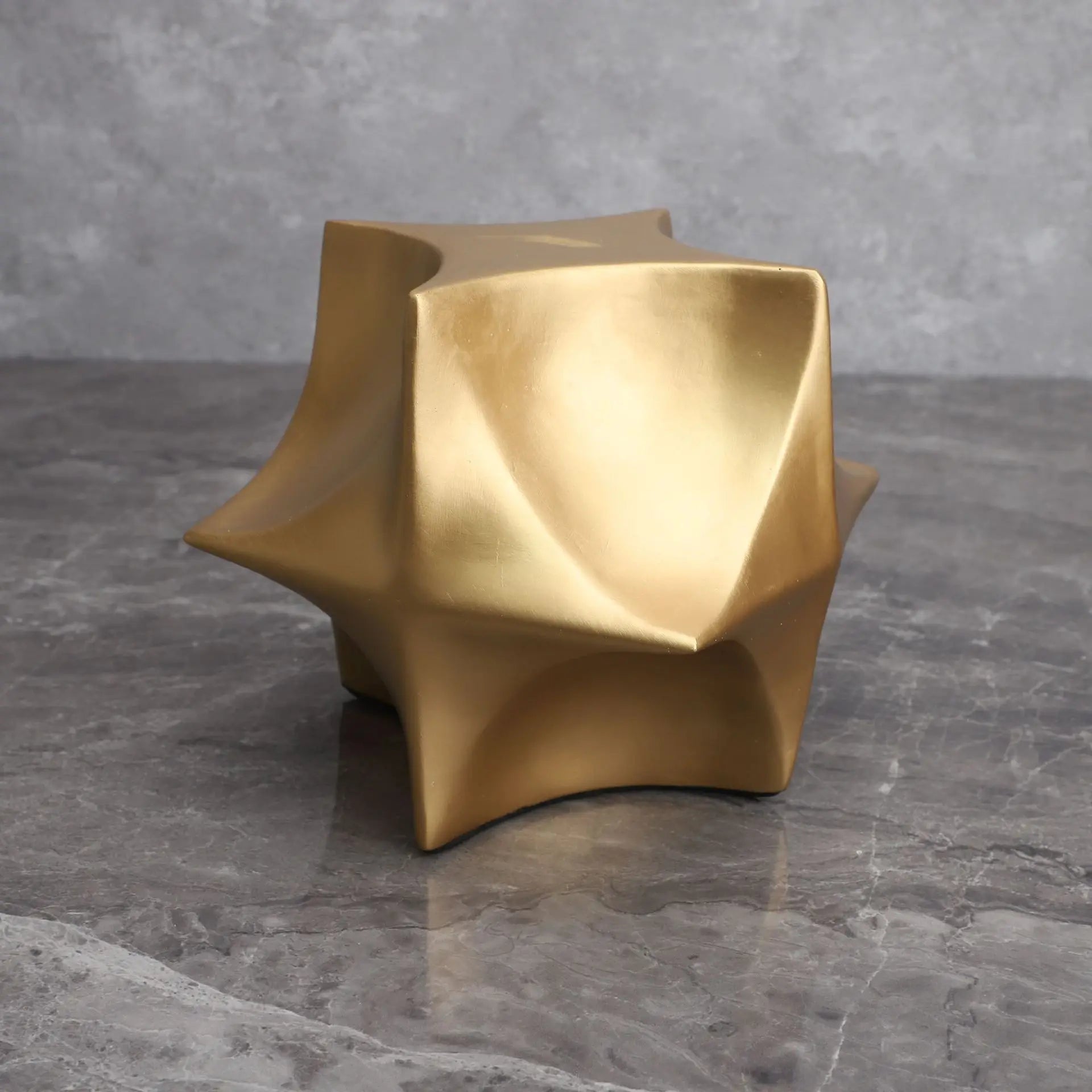 Geometric Gold Star Square Decor by Afralia™ for Stylish Home Accents