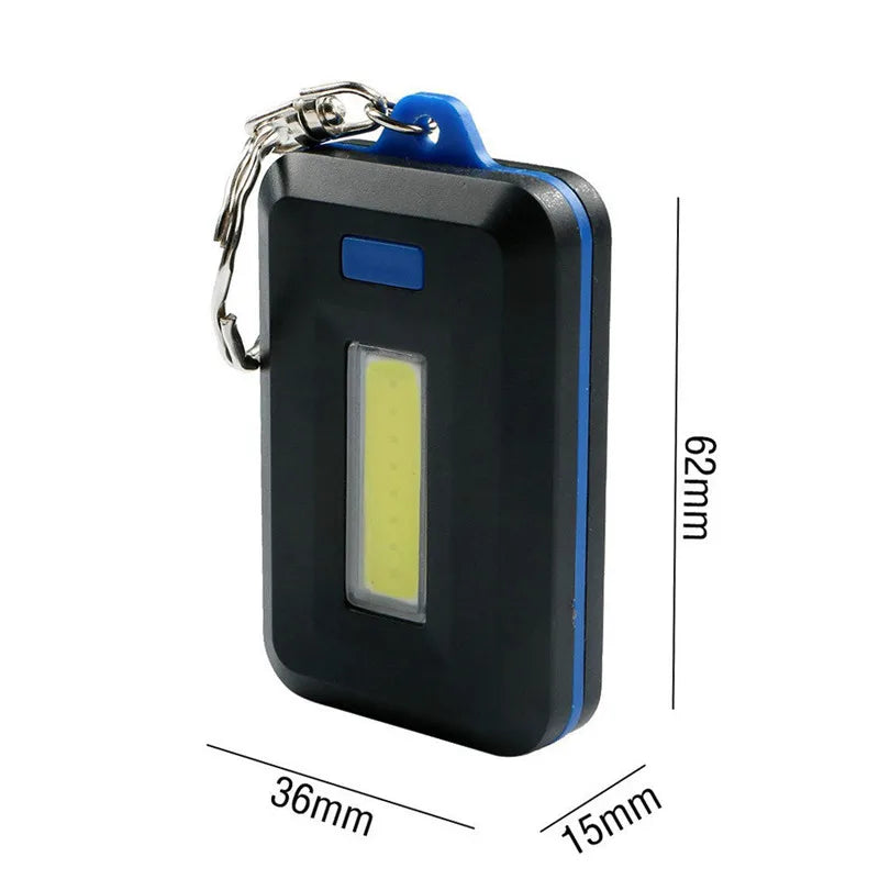 Afralia™ Mini COB Keychain Light for Camping Hiking Fishing