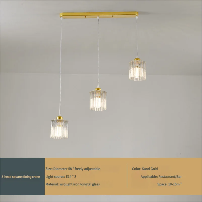 Afralia™ Modern Crystal Ceiling Lamp with Gold and Black Shade