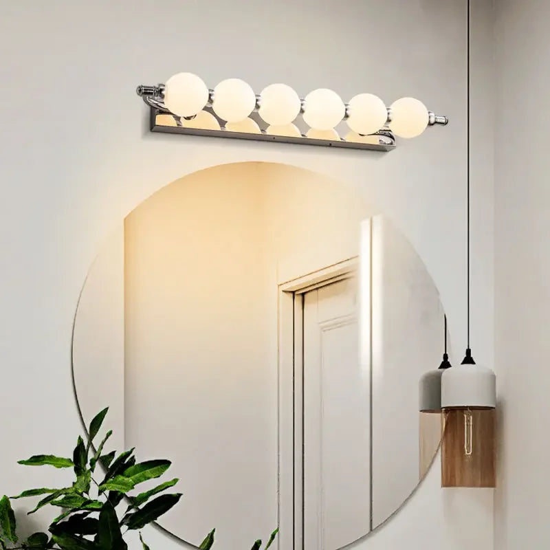 Afralia™ Bubble Ball Mirror Wall Sconces for Bathroom Dressing Table Lighting