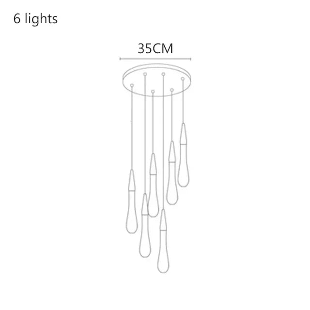 Afralia™ Crystal Drop Chandelier: Elegant Lighting for Home Decor, Living Room, Dining Room, Lobby