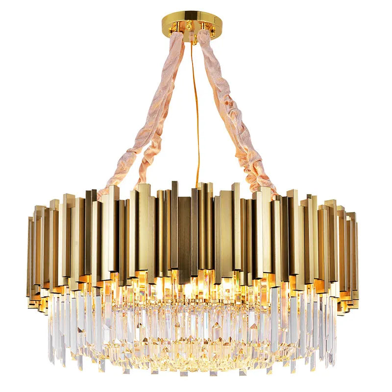 Afralia™ Crystal Chandelier: Elegant Villa Pendant Lights for Living Room and Bedroom