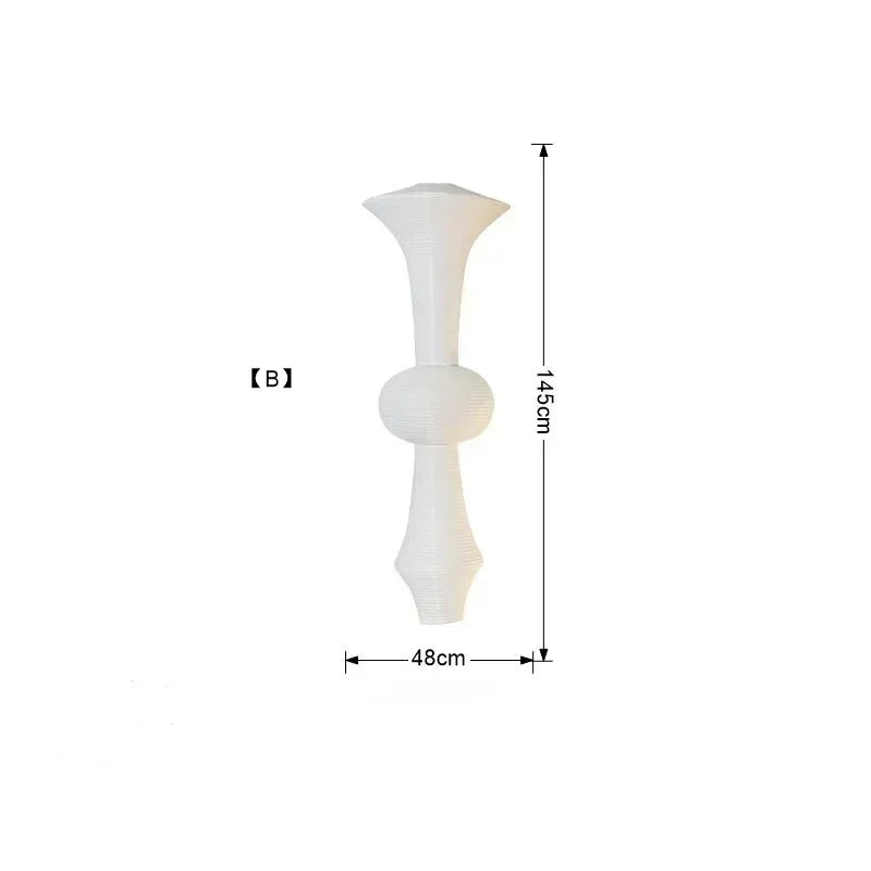 Afralia™ Japanese Wabi Sabi Pendant Light LED E27 Noguchi Akari Rice Paper Ceiling Hanging