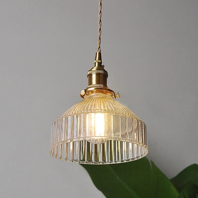 Afralia™ Clear Glass LED Pendant Lamp Modern Wire Adjustable Hanging Light
