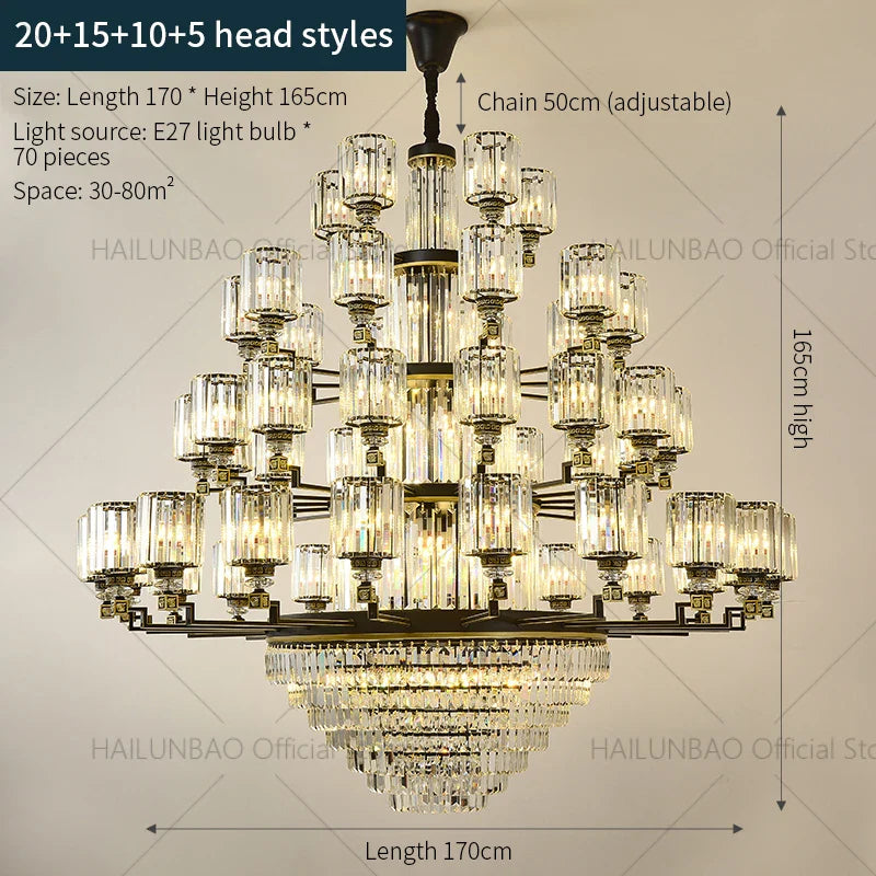 Afralia™ Crystal Chandelier Light: Luxury Living Room Dining Bedroom Airy Elegance