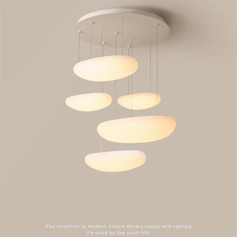 Afralia™ LED Cobblestone Chandelier with Smart Dimmable Lights - Modern Indoor Lighting Fixtures