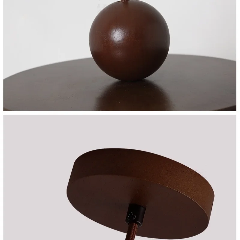 Afralia™ Wood Adjustable LED Chandelier Pendant Light Fixture Vintage Loft Stone Hang Lamp