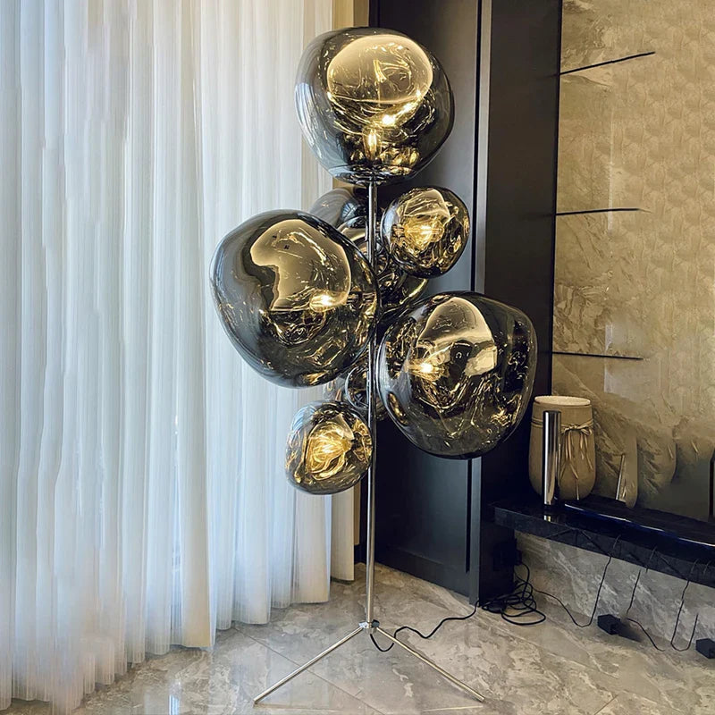 Afralia™ LED Lava Floor Lamp Nordic Minimalist Indoor Lighting Room Bedroom Standing Light