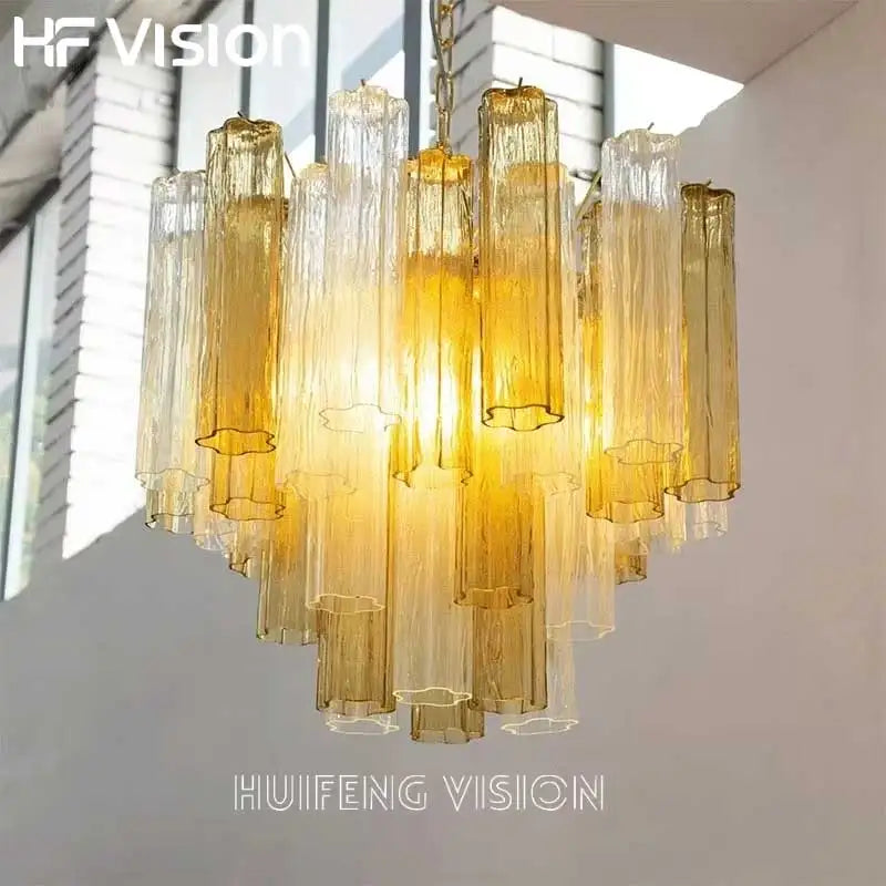 Afralia™ Crystal Glass Chandelier Pendant Light for Dining Living Bedroom Ceiling