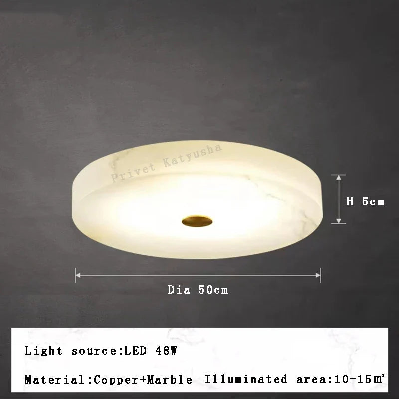 Afralia™ Marble Ceiling Chandelier Modern White Designer Lustre Living Room