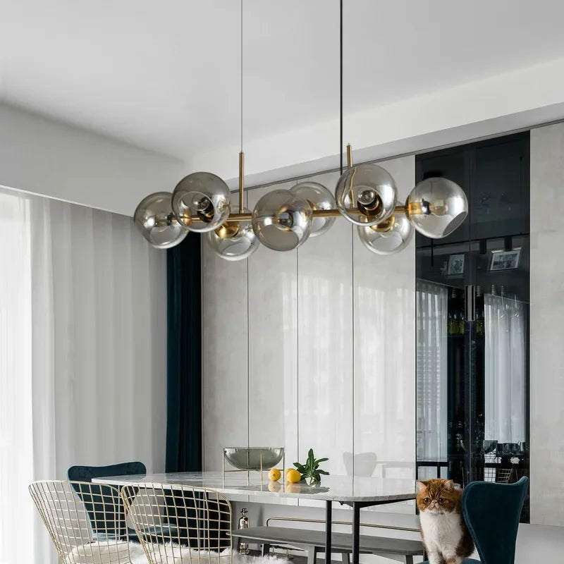 Afralia™ Postmodern Bean Chandelier for Living and Dining Rooms by Samsarah Lighting