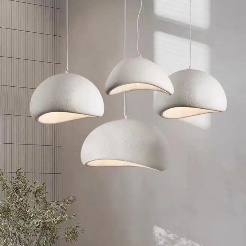 Afralia™ Nordic Cream Style Wabi Sabi LED Pendant Light - Retro Loft Design