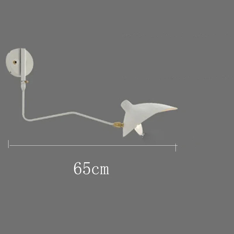 Afralia™ Long Arm LED Wall Sconce Lamp with Adjustable Angle for Living Room and Bedroom