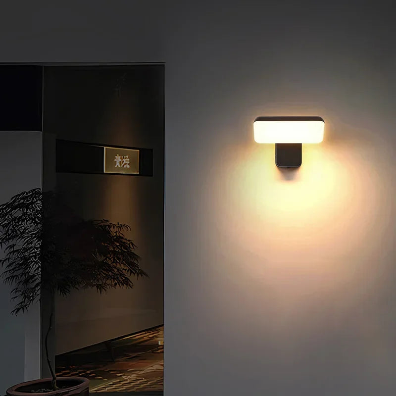 Afralia™ Modern Motion Sensor Porch Light - Waterproof Sconce for Exterior Wall, Balcony, Staircase