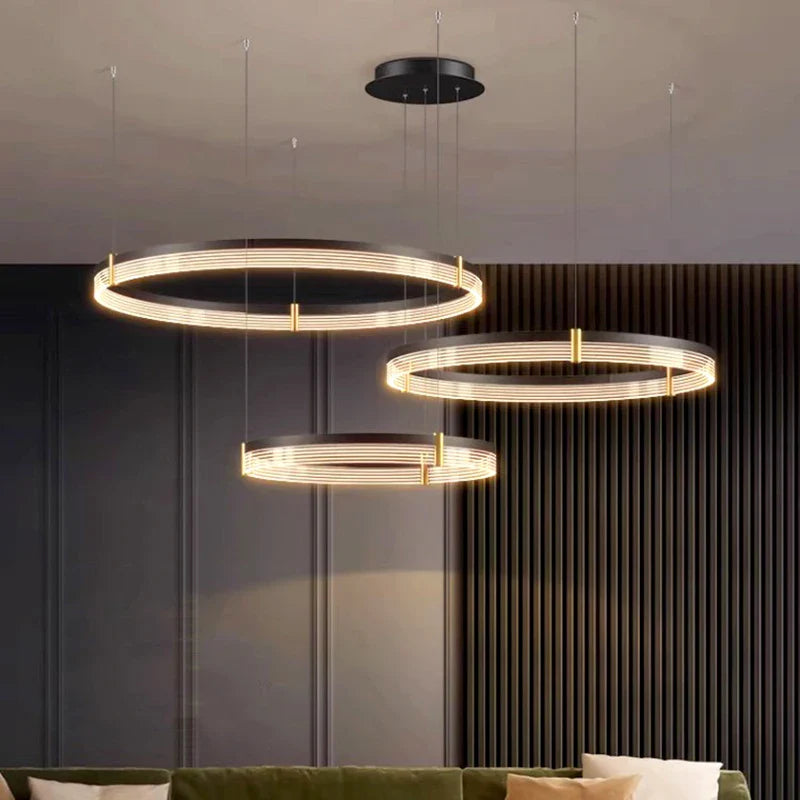 Afralia™ Modern Indoor Pendant Light Chandelier for Dining and Living Room