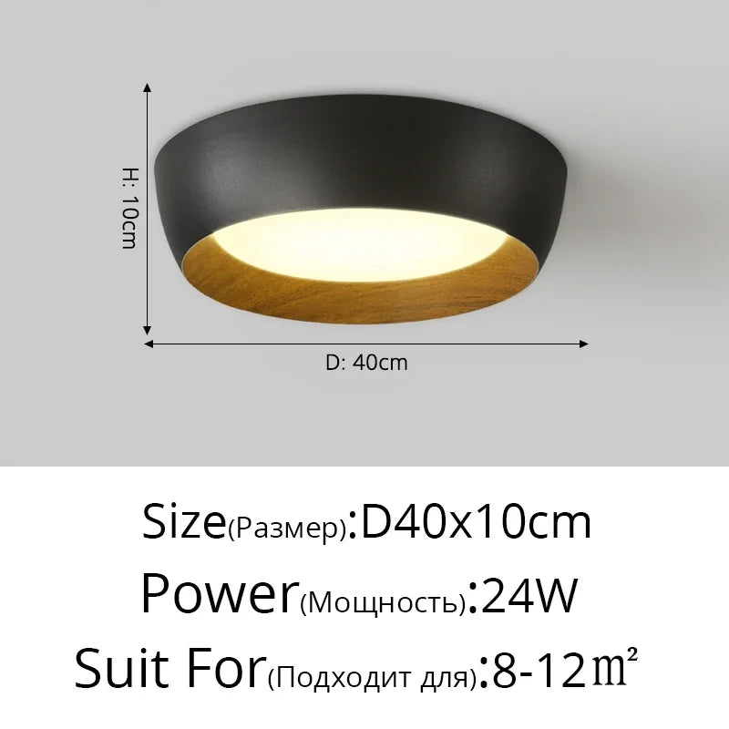 Afralia™ Nordic LED Ceiling Lamp for Living Room Bedroom, Surface Mounted Luminaire