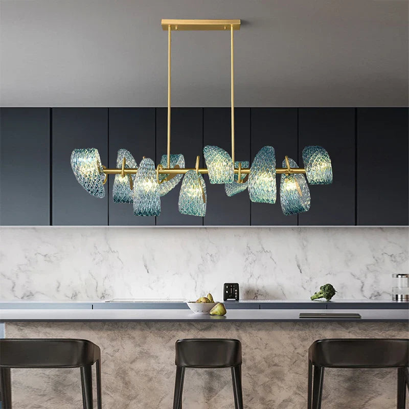 "Afralia™ Glass Chandelier for Modern Dining Room Decor 2024"