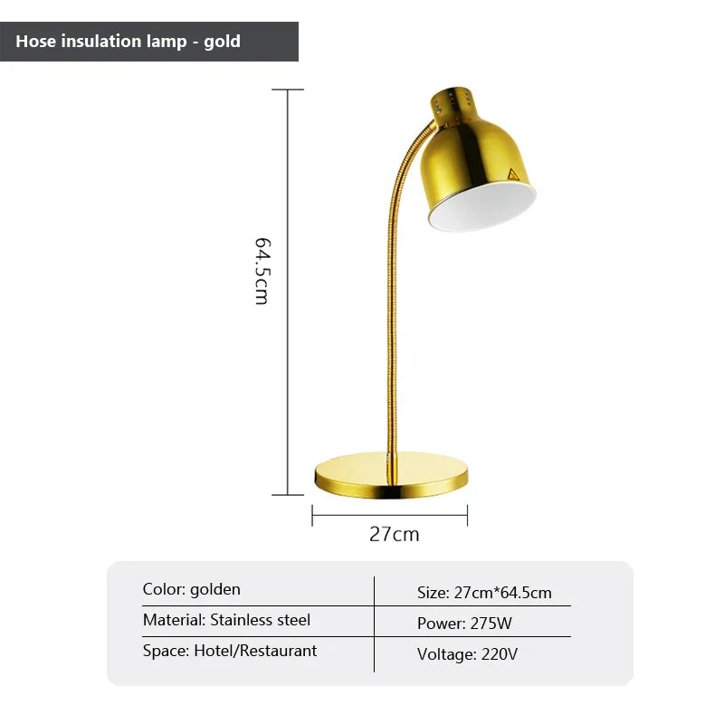 Afralia™ 275W Electric Food Heat Preservation Table Lamp for Kitchen and Restaurant