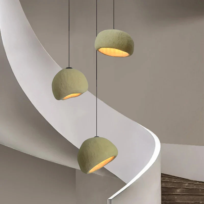 Afralia™ Loft Stairs LED Chandelier: Nordic Wabi Sabi Pendant Lighting for Home Decor