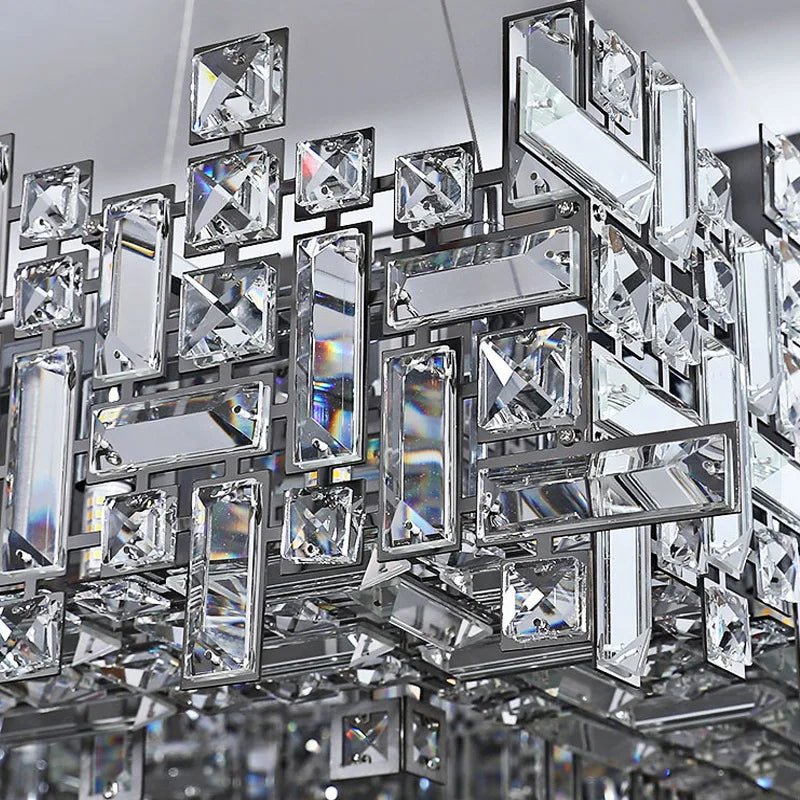 Afralia™ Elegant Crystal Chandelier for Living Room, Bedroom & Dining Area