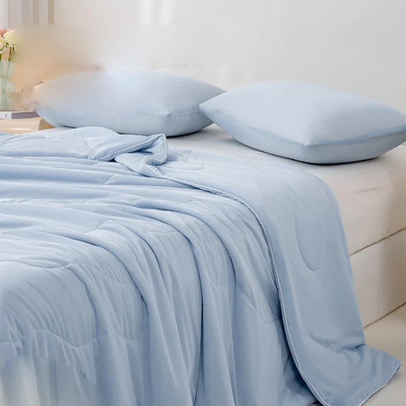 Afralia™ Silky Soft Air Condition Quilted Comforter | Cooling Blanket for Bed | Queen King