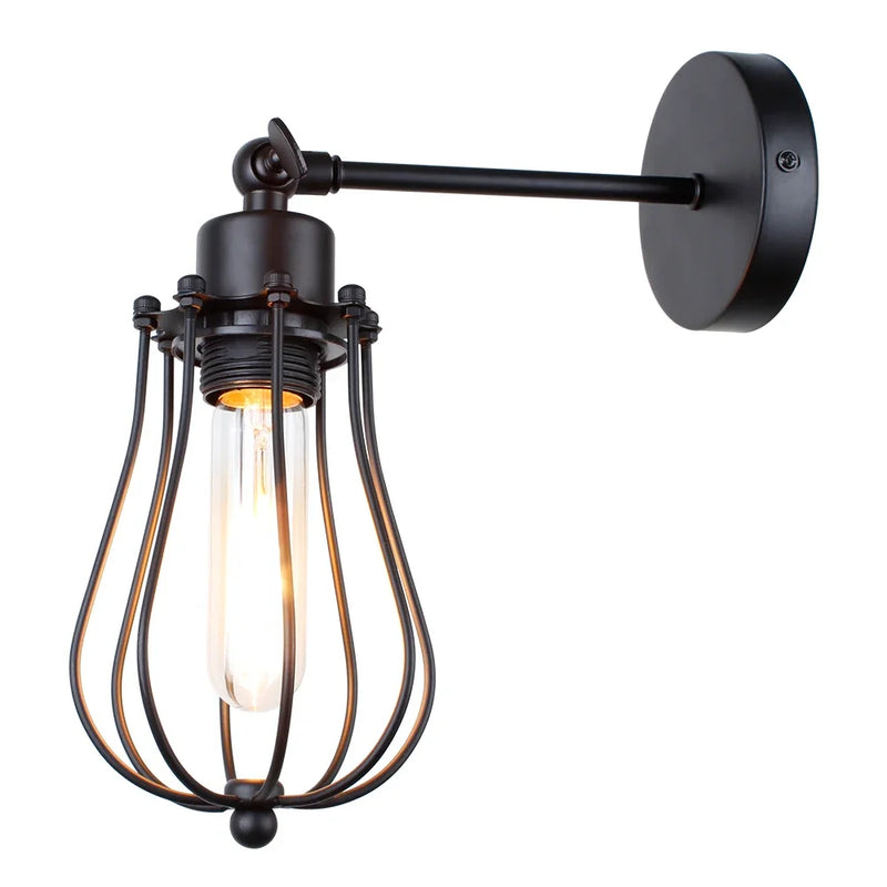 Afralia™ Retro Wall Lamp Industrial Loft Light