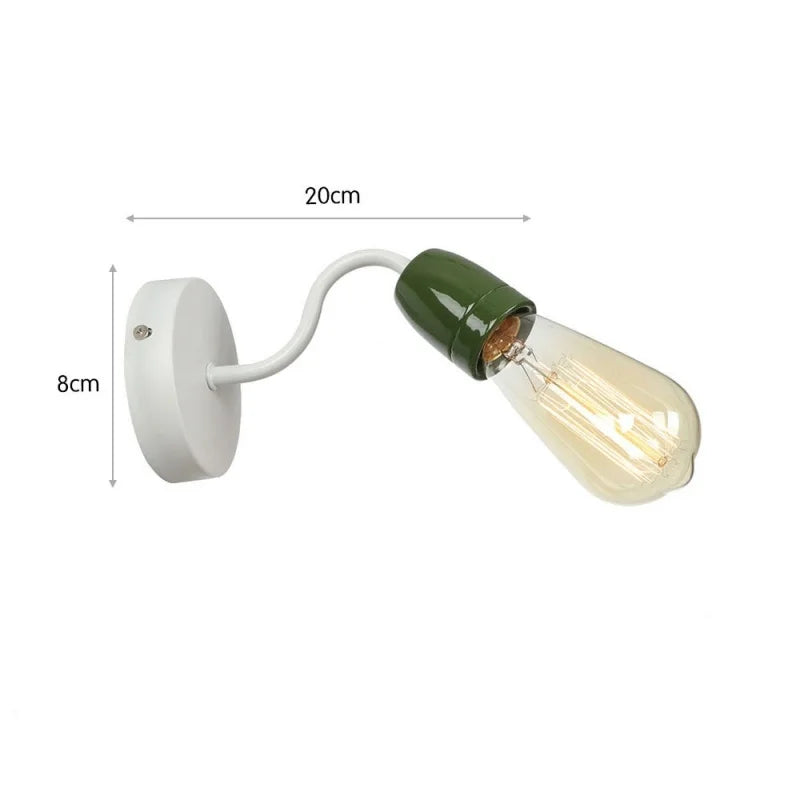 Afralia™ Colorful Ceramic LED Wall Lamp for Living Room Bedroom Loft Minimalism