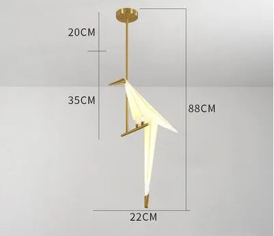Afralia™ Modern Bird LED Pendant Chandelier for Home Living Room Bedroom Lighting