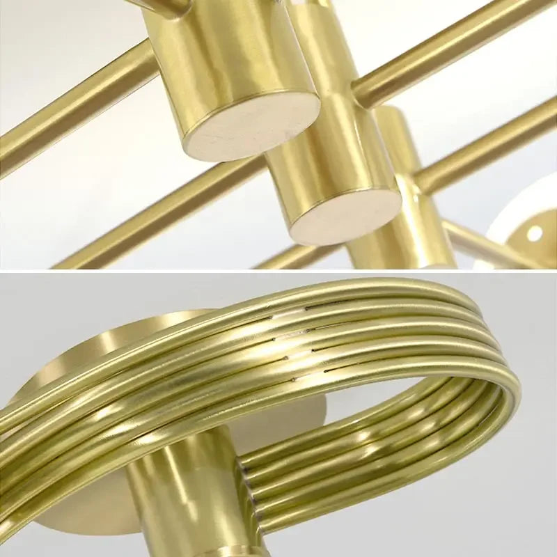 Afralia™ Nordic LED Glass Pendant Chandelier Ceiling Light for Home Decor