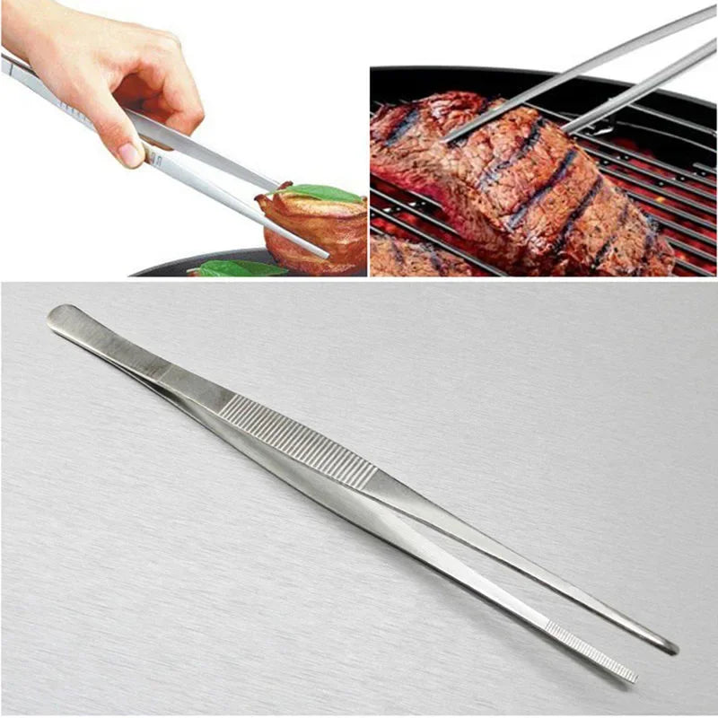 Afralia™ BBQ Tongs: Stainless Steel Churrasco Cooking Clip for Buffet & Restaurant