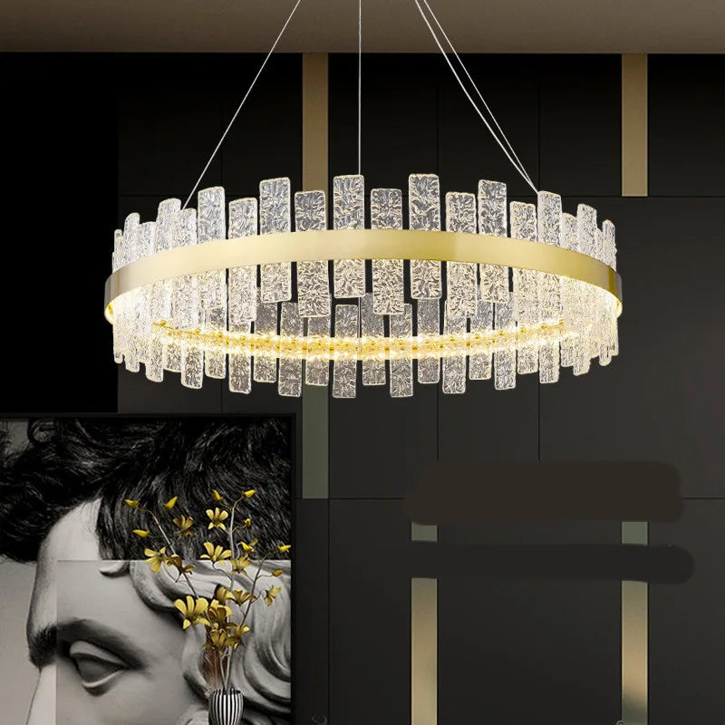 Afralia™ Crystal Chandelier: Modern Nordic Light Luxury LED Ceiling Fixture