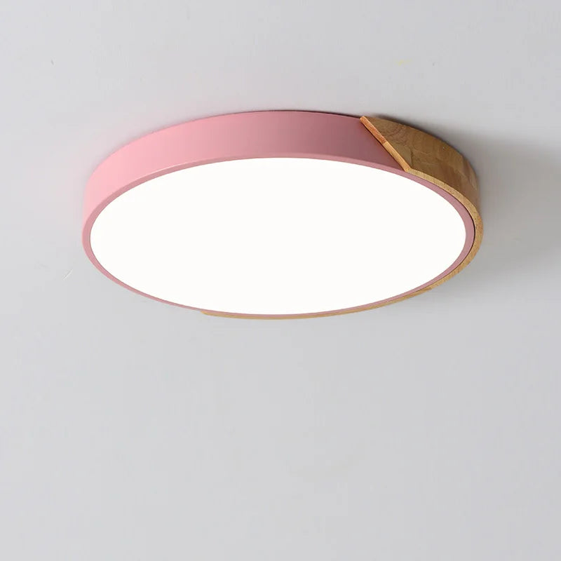 Afralia™ Nordic LED Ceiling Light: Dimmable, Colorful, Modern for Living Room, Bedroom, Office.