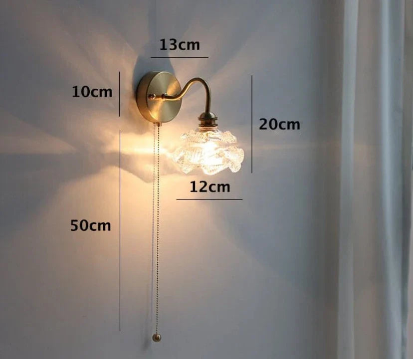 Afralia™ Green Glass Pendant Light for Bedroom Dinning Living Room