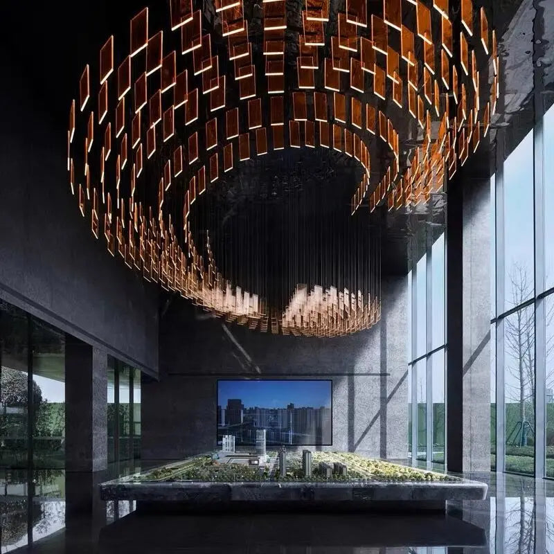 Afralia™ Acrylic Chandelier Lights Modern Minimalism Design Customized Home Lighting