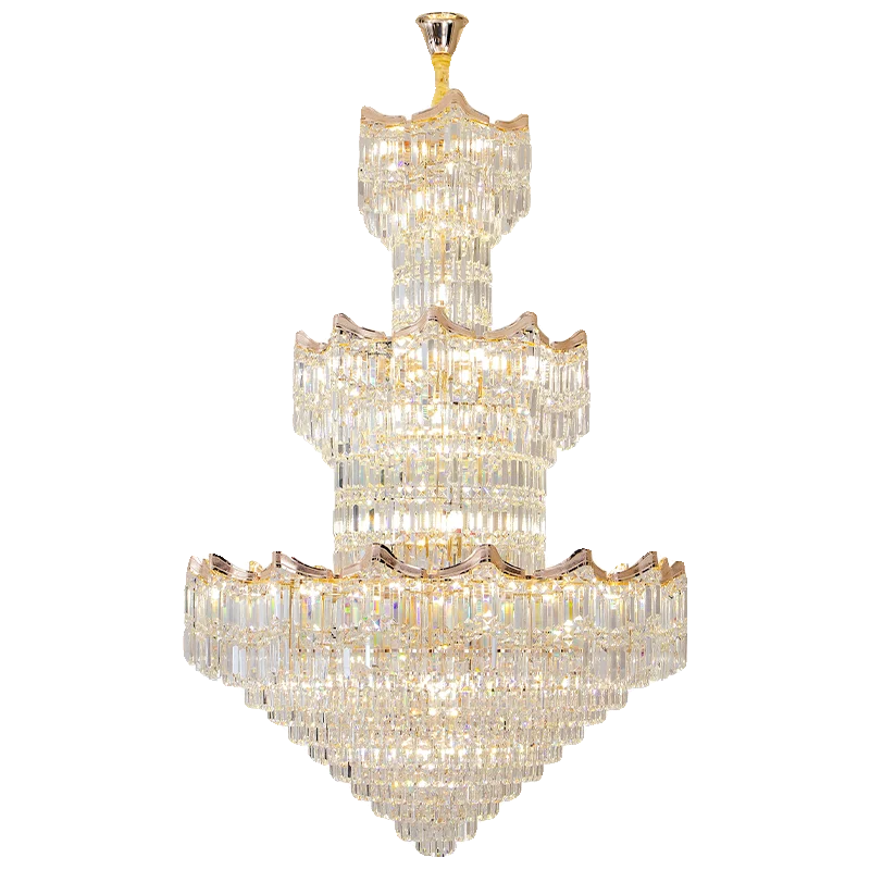 Afralia™ Crystal Duplex Chandelier: Post-Modern Luxury Living Room Club Villa Lighting
