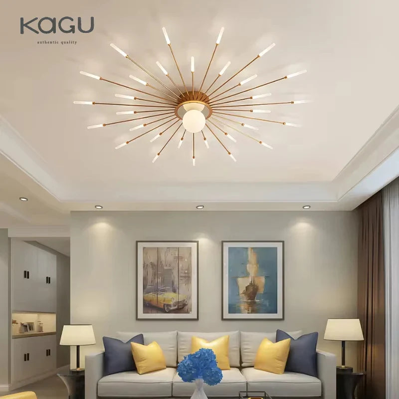 Afralia™ LED Modern Ceiling Lights for Bedroom, Hall & Living Room