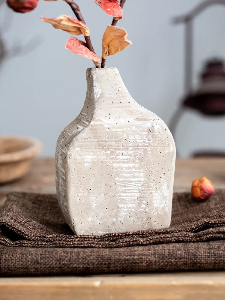 Afralia™ Garden Rattan Hydroponic Vases Modern Luxury Floor Vase Decor
