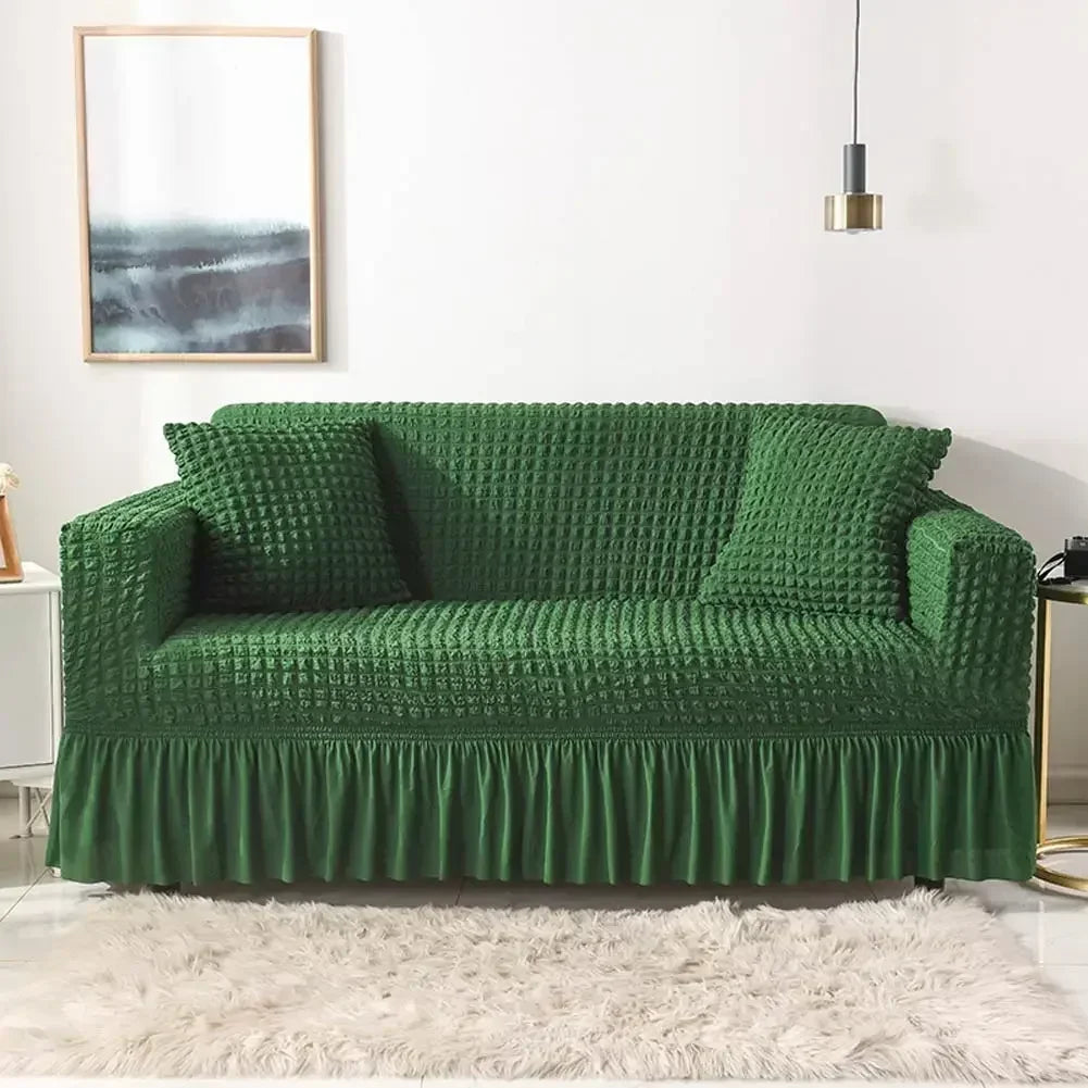 Afralia™ Plush Sofa Cover: 3D Thick Stretch Slipcover for Cozy Couch Protection