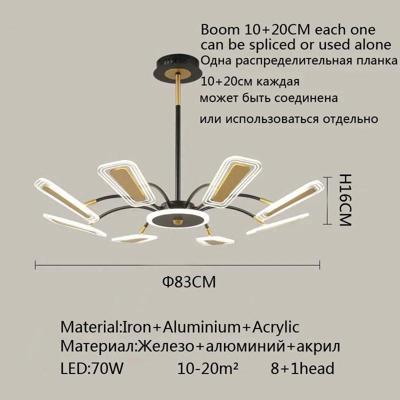 Afralia™ Gold Crystal LED Chandelier for Living Room, Dining, Kitchen - Modern Luxury Style